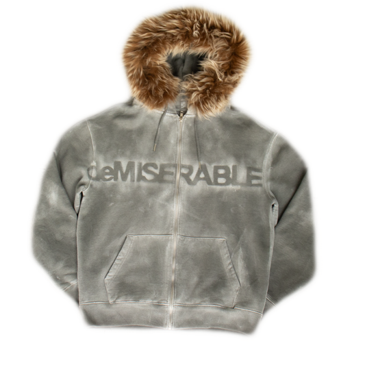 Fur Zip Hoodie